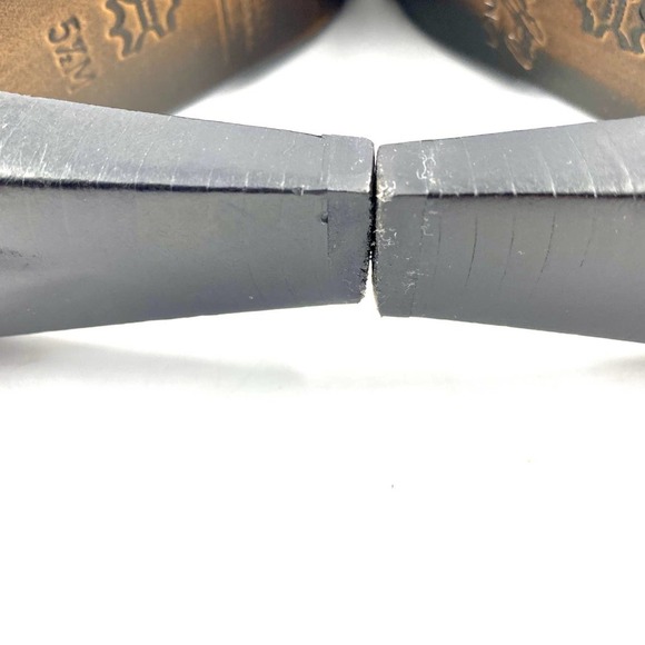 Donald J Pliner Shoe Boot Heel Stiletto Mid Calf Mottled Black Suede Sz 5.5 US - Picture 10 of 12